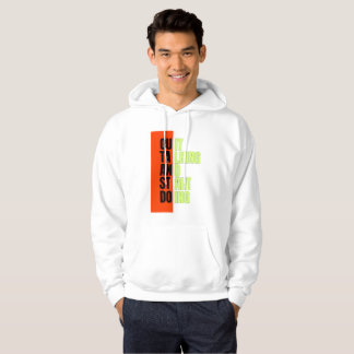 Bold Geometry Block Typography Hoodie