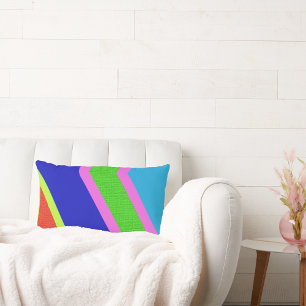 Bold Geometry for the Modern Eye Lumbar Pillow
