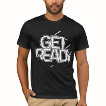 Bold “Get Ready” Grunge Gym Shirt Design