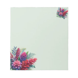 Bold Ginger Plant Botanical Notepad