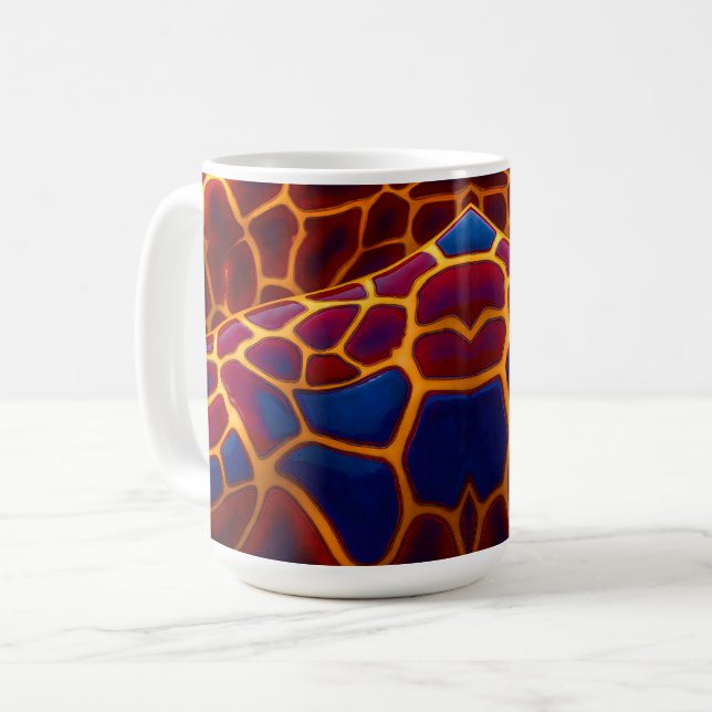Bold Giraffe Print Coffee Mug (Front Left)