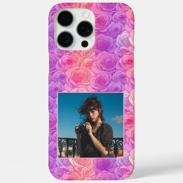 Bold Girlfriend Gift Rose Floral Custom  Case-Mate iPhone Case (Back)