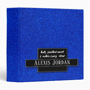 Bold Glitter Sparkles Recipe Book Photo Album Binder