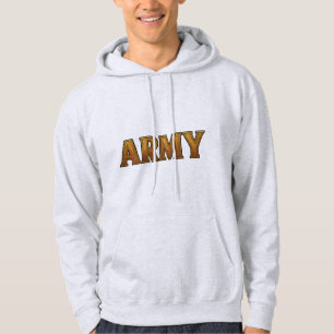 Bold Gold Army Strong Hoodie