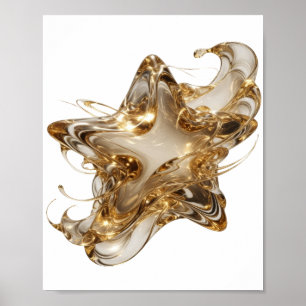 Bold Gold GOLDEN STAR Custom Design Poster