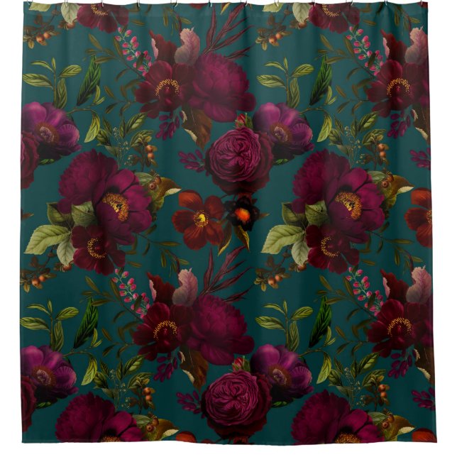 Bold Gothic Night Moody Florals  (Front)