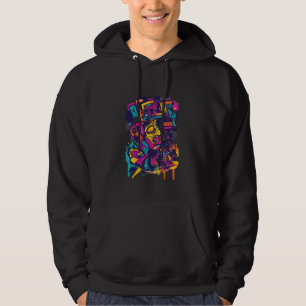 Bold Graffiti Urban Fashion Streetwear Hoodie