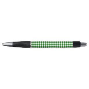Bold Green and White Chevron Pattern Classic Emmy Pen