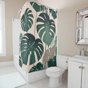 Bold Green Monstera Leaves Tropical Jungle 
