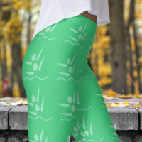 Bold Green Womens Synchronised Swimming Pattern
