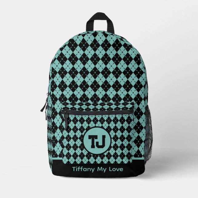 Bold Groomsmen Name Backpack For Him (Front)