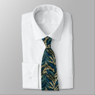 Bold Groomsmen Tiger Skin Tie