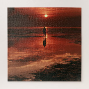 Bold Guest Room Decor Twilight Dusk Jigsaw Puzzle