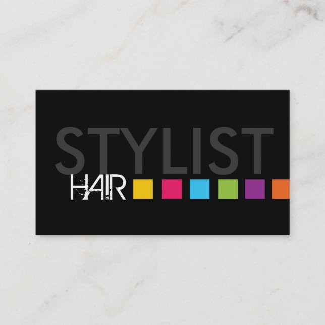 Bold Hair Salon Business Card (Front)