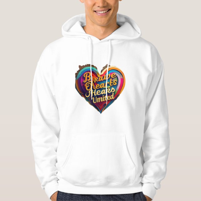  "Bold Hearts Collide" Hoodie (Front)