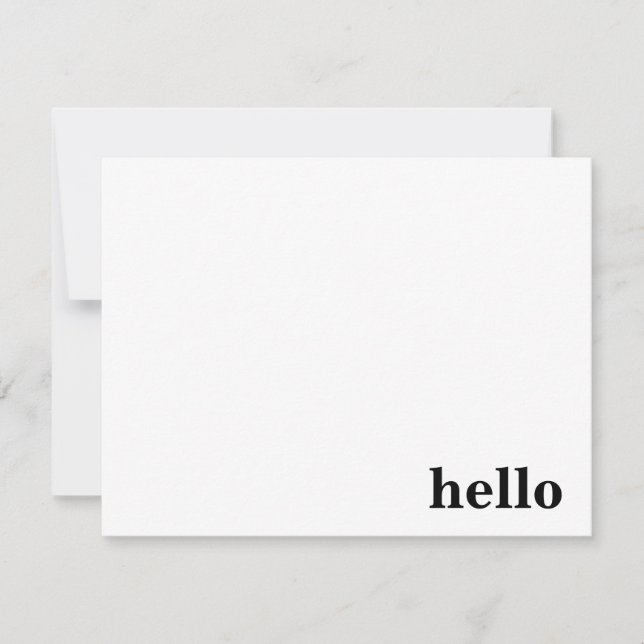 Bold Hello Card (Front)