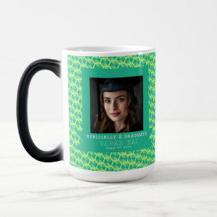 Bold Hex Pattern Graduation Keepsake Magic Mug