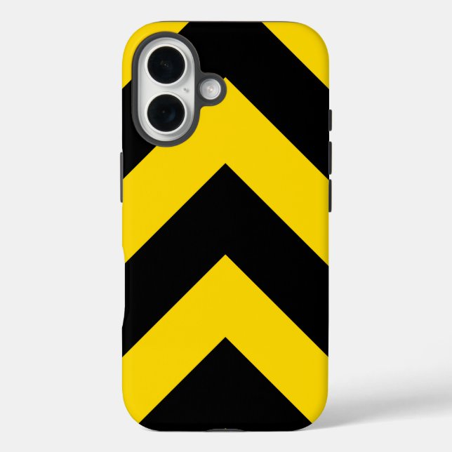 Bold Highway Traffic Bumble Bee Chevrons Case-Mate iPhone Case (Back)