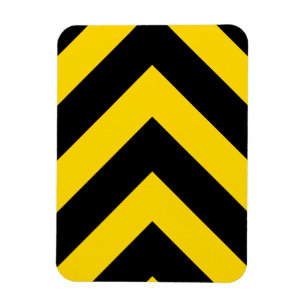Bold Highway Traffic Bumble Bee Chevrons Magnet