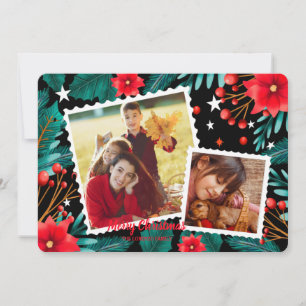 Bold Holiday Background Photo Card