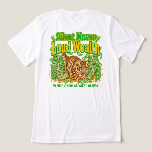 Bold Hustle Gift for Ambitious Wealth Builders Tri-Blend Shirt (Design Back)