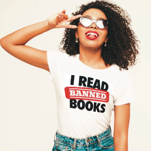 Bold “I Read Banned Books” Bookish  T-Shirt