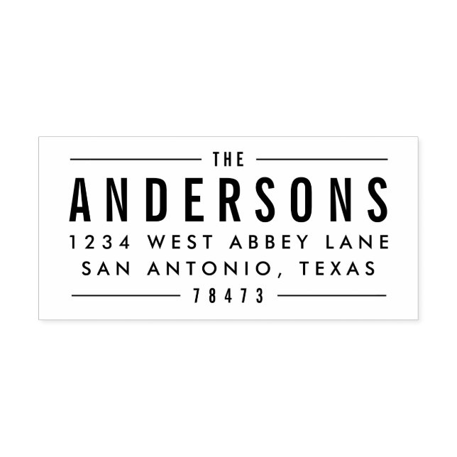 Bold Impression Address Stamps (Design)