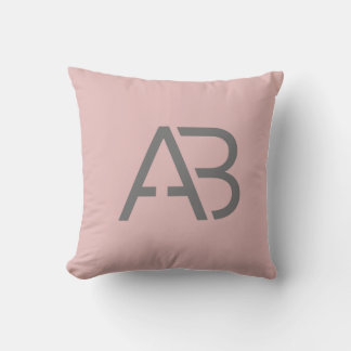 Bold in pink throw pillow