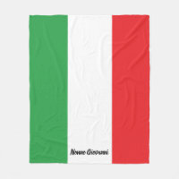 Bold Italian Flag of Italy Personalized Family
