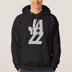 Bold Jazz Music logo design Hoodie