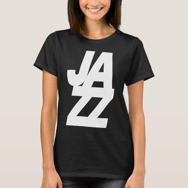 Bold Jazz Music logo design T-Shirt (Front)