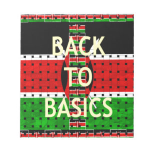 Bold Kenyan Motif: A Back-to-Basics Aesthetic Notepad