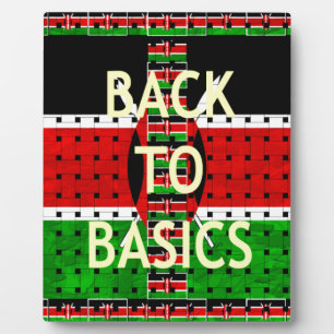 Bold Kenyan Motif: A Back-to-Basics Aesthetic Plaque