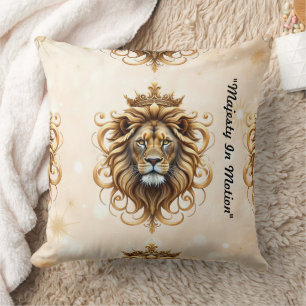 "Bold King Rise" Throw Pillow