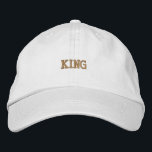 Bold King-Themed Cap in Durable Cotton Fabric Hat<br><div class="desc">Durable cotton cap with bold "King" embroidery, designed for style and comfort.</div>