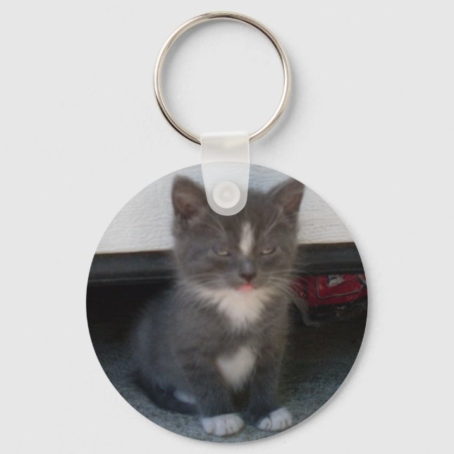 BOLD KITTY keycahin Keychain (Front)