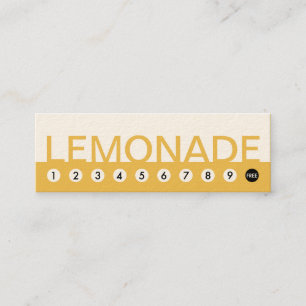 bold LEMONADE customer loyalty Card