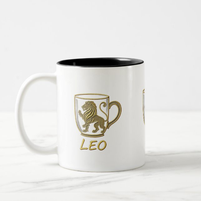 Bold Leo Zodiac Mug (Left)