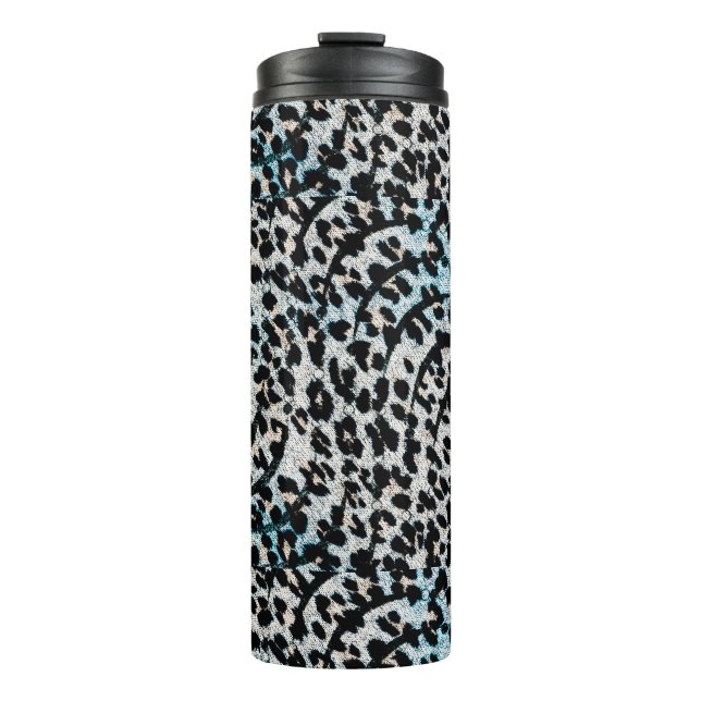  Bold Leopard Print Thermal Tumbler (Front)