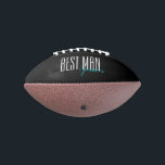 Bold Letter "Best Man" Personalized Football<br><div class="desc">Personalized gifts for your wedding party.</div>