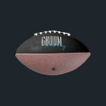 Bold Letters "Groom" Personalized Football<br><div class="desc">Personalized gifts for your wedding party.</div>