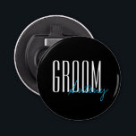 Bold Letters "Groom" Personalized Wedding Party Bottle Opener<br><div class="desc">Personalized gifts for your wedding party.</div>