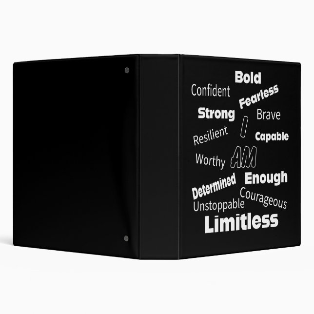 Bold & Limitless Motivational Inspirational  Binder (Background)