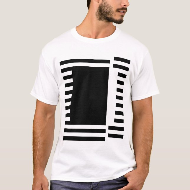 bold lines square T-Shirt (Front)