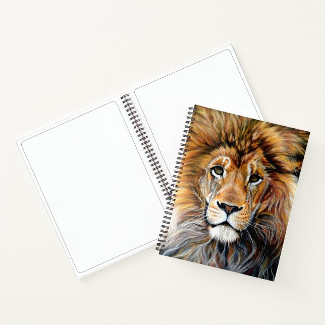 Bold Lion Spiral Sketch Pad Notebook (Inside)