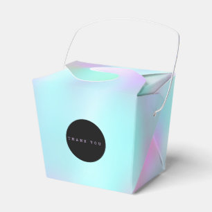 Bold Liquid Ink Marble Pink Colourful Candy Party Favor Box