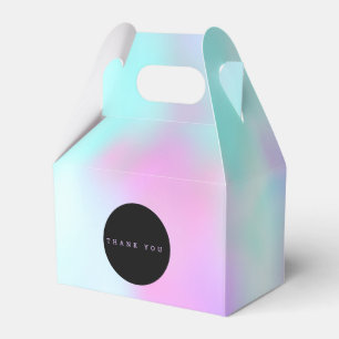 Bold Liquid Ink Marble Pink Colourful Candy Party Favor Box