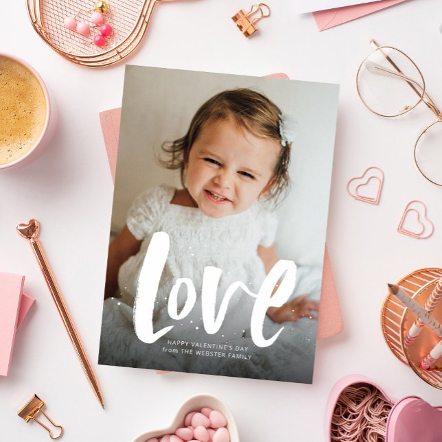 Bold love Valentine's Day photo card (Creator Uploaded)