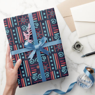 Bold Luxurious Romantic Heartfelt Baby Birthday Wrapping Paper