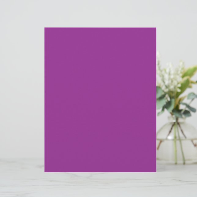 Bold Magenta Wedding Invite with Minimal Style Letterhead (Standing Front)